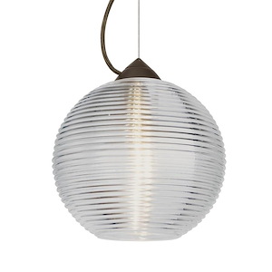 Kristall 8 - 1 Light Cord Pendant with Dome Canopy In Contemporary Style-9 Inches Tall and 10 Inches Wide - 1294200