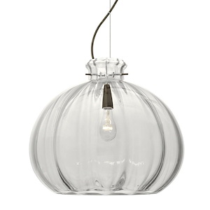 Pinta 12 - 1 Light Cord Pendant with Dome Canopy In Contemporary Style-11.88 Inches Tall and 14.25 Inches Wide - 1294201