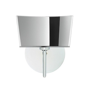 Groove-One Light Mini Wall Sconce-7.5 Inches Wide by 7.5 Inches High - 404088