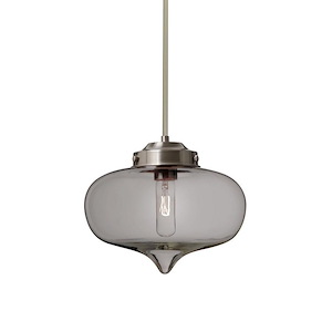 Mira - 1 Light Stem Pendant-7.75 Inches Tall and 10 Inches Wide