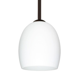 Lucia - 1 Light Stem Pendant In Contemporary Style-7.25 Inches Tall and 6.25 Inches Wide
