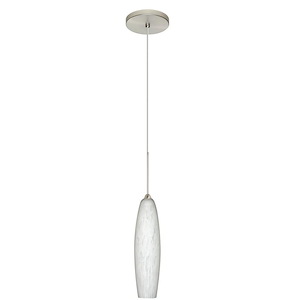 Zumi-One Light Cord Pendant with Flat Canopy-2.63 Inches Wide by 10 Inches High