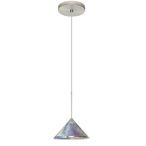 Kona-One Light Cord Pendant with Flat Canopy-5.5 Inches Wide by 2.5 Inches High
