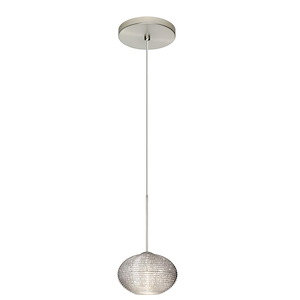 Lasso-One Light Cord Pendant with Flat Canopy-4.75 Inches Wide by 3 Inches High - 404123