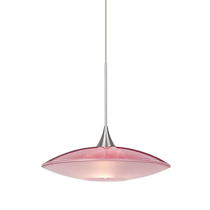 Spazio-One Light Cord Pendant with Flat Canopy-8.75 Inches Wide by 2.5 Inches High