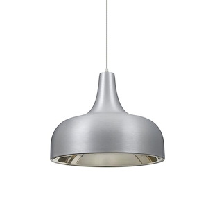 Persia-10W 1 LED Cord Mini Pendant with Flat Canopy-7.88 Inches Wide by 6.19 Inches High