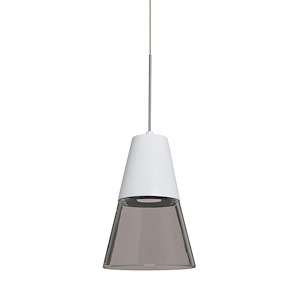 Timo 6-7W 1 LED Cord Pendant-6 Inches Wide by 9 Inches High