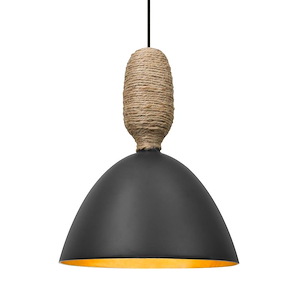 Creed - 9W 1 LED Fixed-Connect Pendant-120 Inches Maximum Drop and 8 Inches Wide