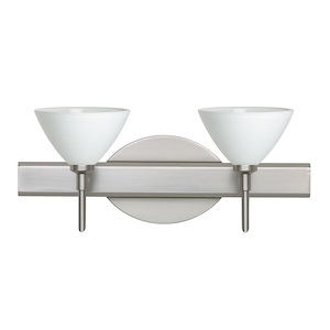 Domi-Two Light Bath Vanity-14.63 Inches Wide by 6.25 Inches High
