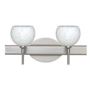 Palla 5-Two Light Bath Vanity-14.63 Inches Wide by 7.15 Inches High