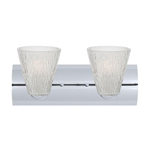 Nico 5-Two Light Bath Vanity-14.5 Inches Wide by 6.88 Inches High