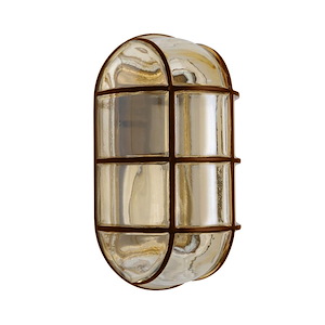 Costaluz 3961 Series - One Light Half Oval Outdoor Wall Sconce