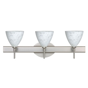 Mia-Three Light Bath Vanity-22.5 Inches Wide by 7.75 Inches High