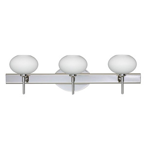 Lasso-Three Light Bath Vanity-22.5 Inches Wide by 6.25 Inches High