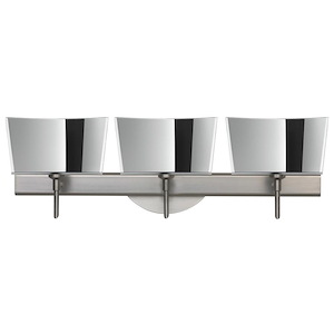 Groove-Three Light Bath Vanity-23.25 Inches Wide by 7.5 Inches High