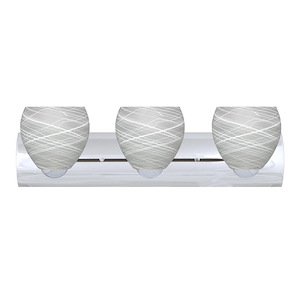 Bolla-Three Light Bath Vanity-22.44 Inches Wide by 6.88 Inches High
