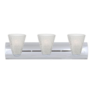 Nico 5-Three Light Bath Vanity-22.44 Inches Wide by 6.88 Inches High