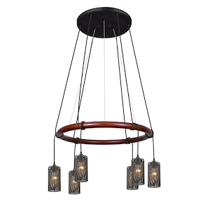 Cirque - 6 Light 120V Pendant In Rustic Style-6.75 Inches Tall and 3.5 Inches Wide - 1117723