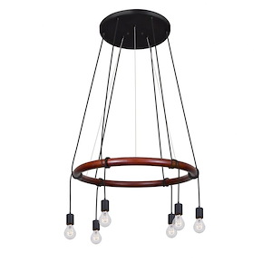 Cirque - 6 Light 120V Pendant In Rustic Style-6.75 Inches Tall and 3.5 Inches Wide