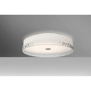 Paco 12-Two Light Flush Mount-12 Inches Wide by 3 Inches High