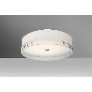 Paco 19 - 36W 4 LED Flush Mount In Modern Style-6 Inches Tall and 19 Inches Wide
