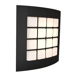 Quad 13 - 15W 1 LED Wall Sconce In Contemporary Style-13 Inches Tall and 13 Inches Wide
