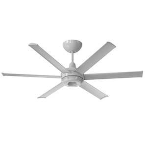 es6 - 60 Inch 6-Blade Indoor/Outdoor Downrod Mounted Smart Ceiling Fan