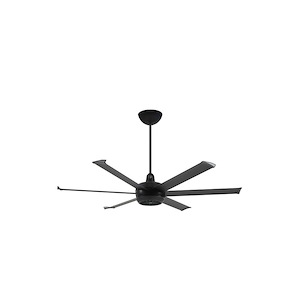Turbo6 - 6 Blade Ceiling Fan-19 Inch Tall and 60 Inch Wide - 1393126