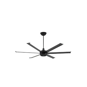 Turbo6 - 6 Blade Ceiling Fan-19 Inch Tall and 72 Inch Wide - 1393127