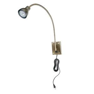 LED Wall Sconce with Gooseneck Arm