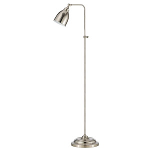 One Light Pharmacy Floor Lamp with Adjustable Pole-14 Inches Wide by 7.3 Inches High
