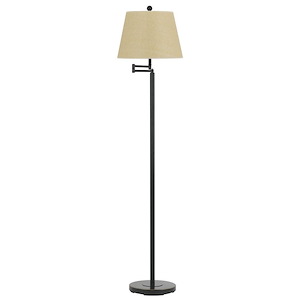 Andros-One Light Swing Arm Floor Lamp-10 Inches Wide by 60 Inches High