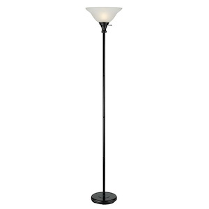 One Light Torchiere-13 Inches Wide by 70 Inches High
