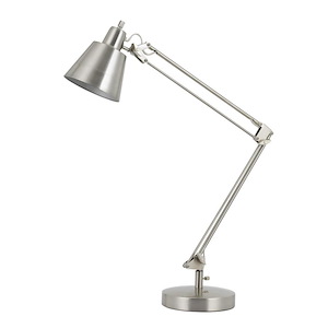Udbina-One Light Desk Lamp with Adjustable Arm and Swivel Head-7 Inches Wide by 27 Inches High