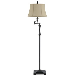 Madison-One Light Swing Arm Floor Lamp-61 Inches High