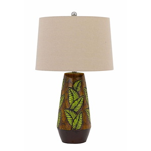 Hanson-1 Light Table lamp in Lifestyle Style-17 Inches Wide by 28.5 Inches High