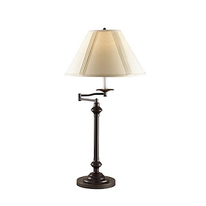 Elizabethe-One Light Swing Arm Table Lamp-16.4 Inches Wide by 14.8 Inches High