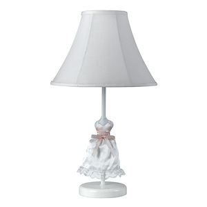 One Light Doll Skirt Table Lamp-5.5 Inches Wide by 21 Inches High - 173577