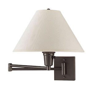 One Light Swing Arm Wall Sconce-14.1 Inches Wide by 16 Inches High