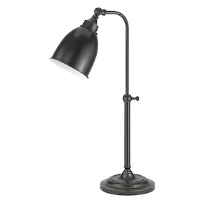 One Light Desk Lamp-7 Inches Wide by 25 Inches High