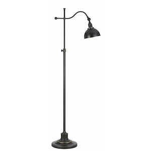 1 Light Floor Lamp with Adjustable Pole-60 Inches Tall and 24.5 Inches Wide