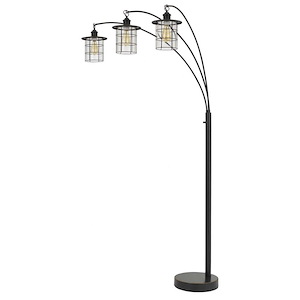 Silveton - 3 Light Arc Floor Lamp-89 Inches Tall and 15 Inches Wide