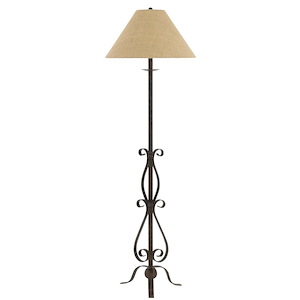 Ekalaka - 1 Light Floor Lamp In Mission Style-61 Inches Tall and 19.5 Inches Wide
