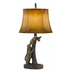 1 Light Table Lamp In Rustic Style-31 Inches Tall and 16 Inches Wide