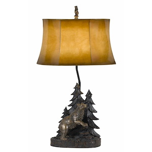 1 Light Table Lamp In Rustic Style-29 Inches Tall and 11 Inches Wide