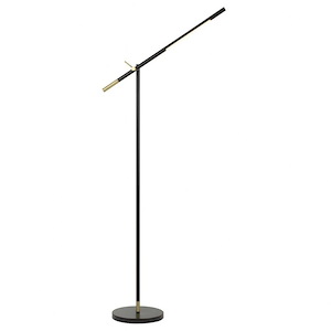 Virton - 10W LED Adjustable Floor Lamp In Industrial Style-68 Inches Tall and 27.5 Inches Wide - 1329142