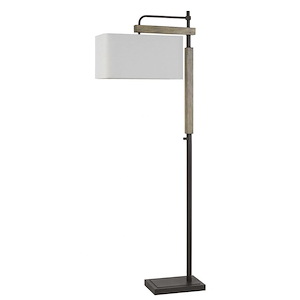 Alloa - 1 Light Floor Lamp In Rustic Style-64 Inches Tall and 10 Inches Wide