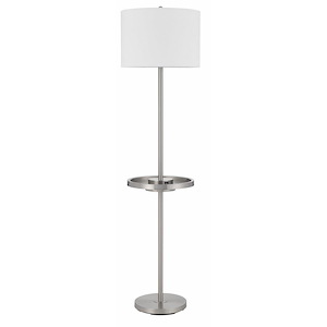 Crofton - 1 Light Floor Lamp with Metal Tray In modern Style-62 Inches Tall and 16 Inches Wide - 1329209