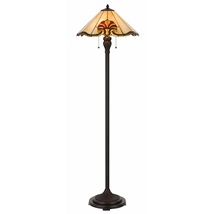 Tiffany - 2 Light Floor Lamp-58.75 Inches Tall and 18 Inches Wide - 1329211