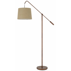 Fishing Rod - 1 Light Adjustable Floor Lamp-68 Inches Tall and 14 Inches Wide